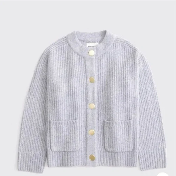 Abercrombie & Fitch Blue Gray Cardigan Sweater Size XS - Picture 5 of 5